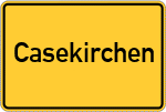 Place name sign Casekirchen