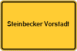 Place name sign Steinbecker Vorstadt