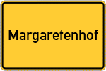 Place name sign Margaretenhof