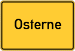 Place name sign Osterne