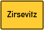 Place name sign Zirsevitz