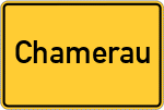 Place name sign Chamerau