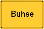 Place name sign Buhse