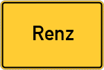 Place name sign Renz