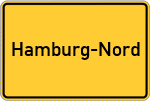 Place name sign Hamburg-Nord