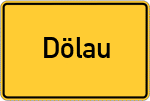 Place name sign Dölau