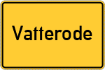 Place name sign Vatterode