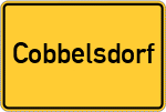 Place name sign Cobbelsdorf