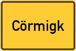 Place name sign Cörmigk