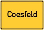Place name sign Coesfeld