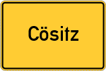 Place name sign Cösitz