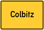 Place name sign Colbitz