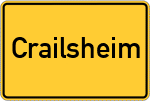 Place name sign Crailsheim