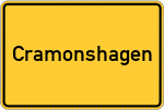 Place name sign Cramonshagen