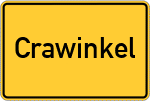 Place name sign Crawinkel