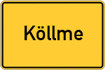 Place name sign Köllme