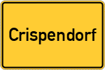 Place name sign Crispendorf