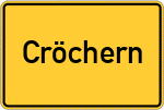Place name sign Cröchern