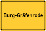 Place name sign Burg-Gräfenrode