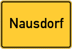 Place name sign Nausdorf