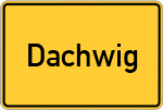 Place name sign Dachwig