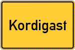 Place name sign Kordigast
