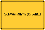 Place name sign Schweinfurth (Gröditz)