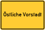 Place name sign Östliche Vorstadt