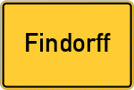 Place name sign Findorff