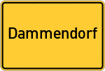 Place name sign Dammendorf