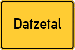 Place name sign Datzetal