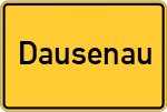 Place name sign Dausenau