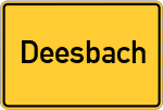 Place name sign Deesbach