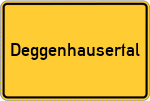 Place name sign Deggenhausertal