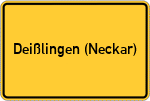 Place name sign Deißlingen (Neckar)