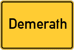 Place name sign Demerath