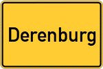Place name sign Derenburg