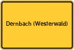 Place name sign Dernbach (Westerwald)