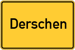 Place name sign Derschen