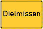 Place name sign Dielmissen