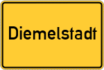 Place name sign Diemelstadt