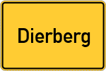 Place name sign Dierberg