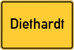 Place name sign Diethardt