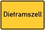 Place name sign Dietramszell