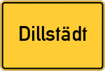 Place name sign Dillstädt