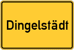 Place name sign Dingelstädt, Eichsfeld