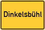 Place name sign Dinkelsbühl
