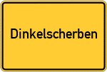 Place name sign Dinkelscherben