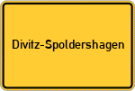 Place name sign Divitz-Spoldershagen