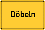 Place name sign Döbeln